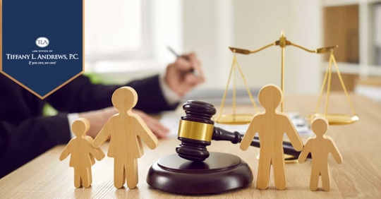 Paper Cutouts by a Gavel and Scales