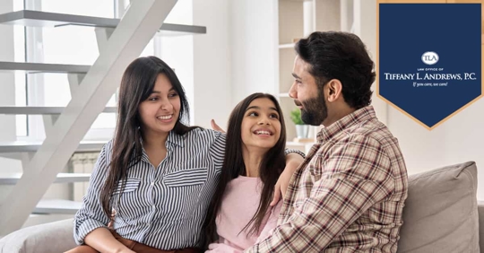 Happy Child in Between Parents